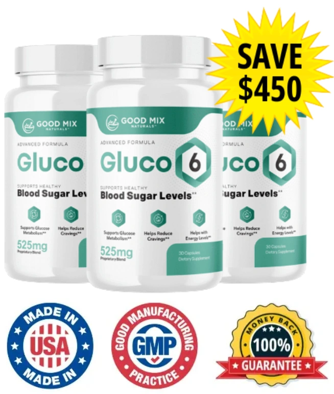 Gluco6 official bottle